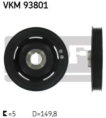 Polea, cigüeñal SKF VKM 93801